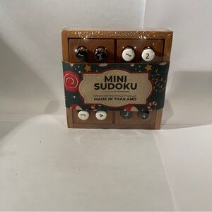 Siam Mandalay Mini Sudoku Handcrafted Wooden Puzzle Game 3.5”x3.5”